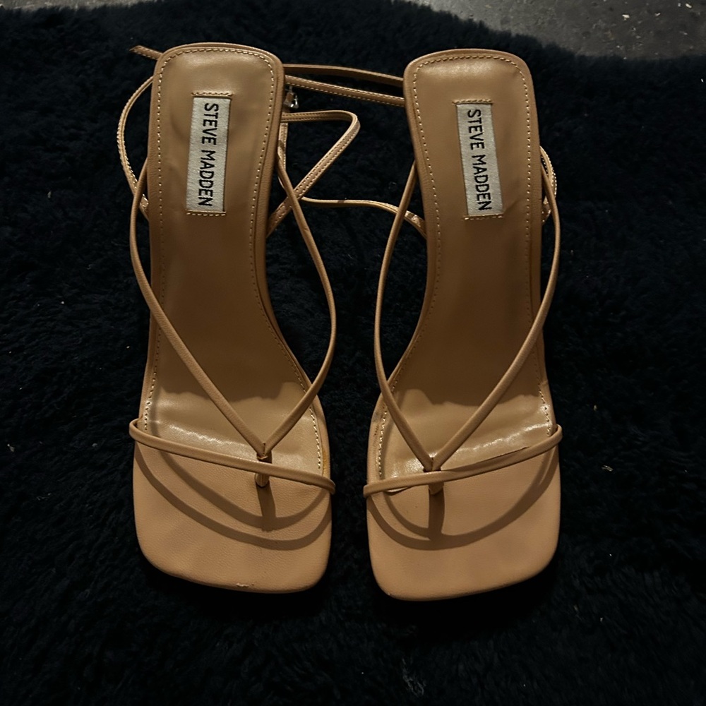 Elegant Nude Strappy Heels